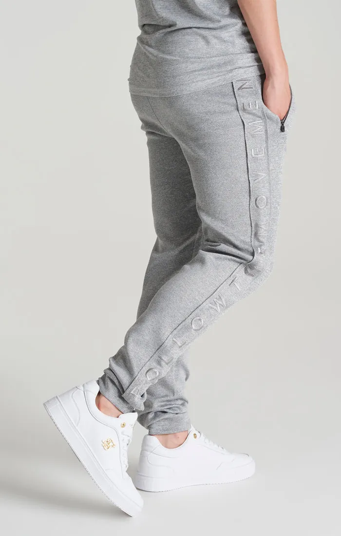 Boys Grey Marl Panelled Jogger sold by Siksilk product image thumbnail 2
