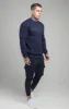 SikSilk Crew Neck Sweater - Navy sold by Siksilk