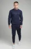 SikSilk Crew Neck Sweater - Navy sold by Siksilk