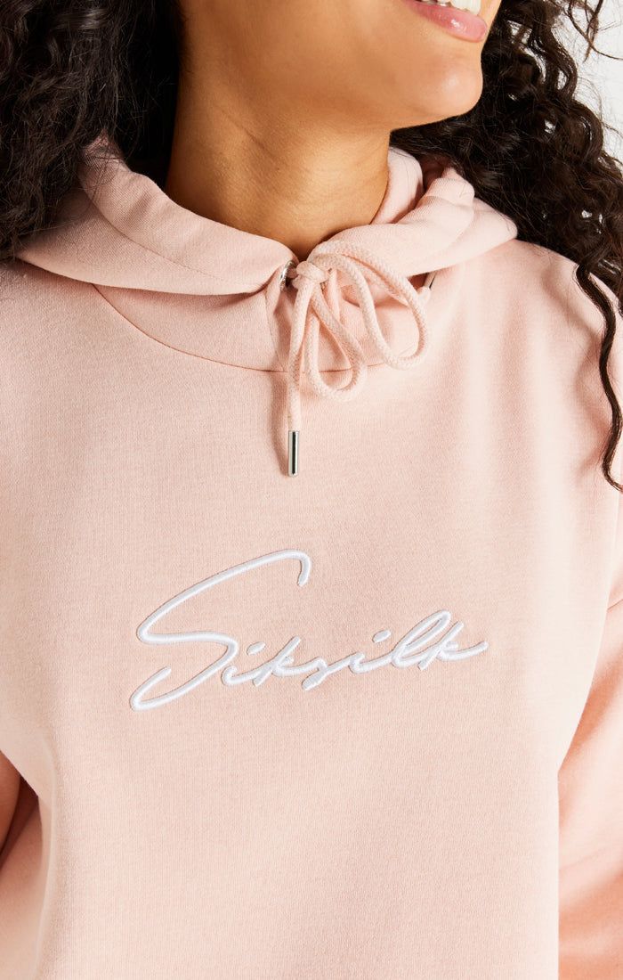 Pink Oversize Hoodie Dress sold by Siksilk product image thumbnail 2