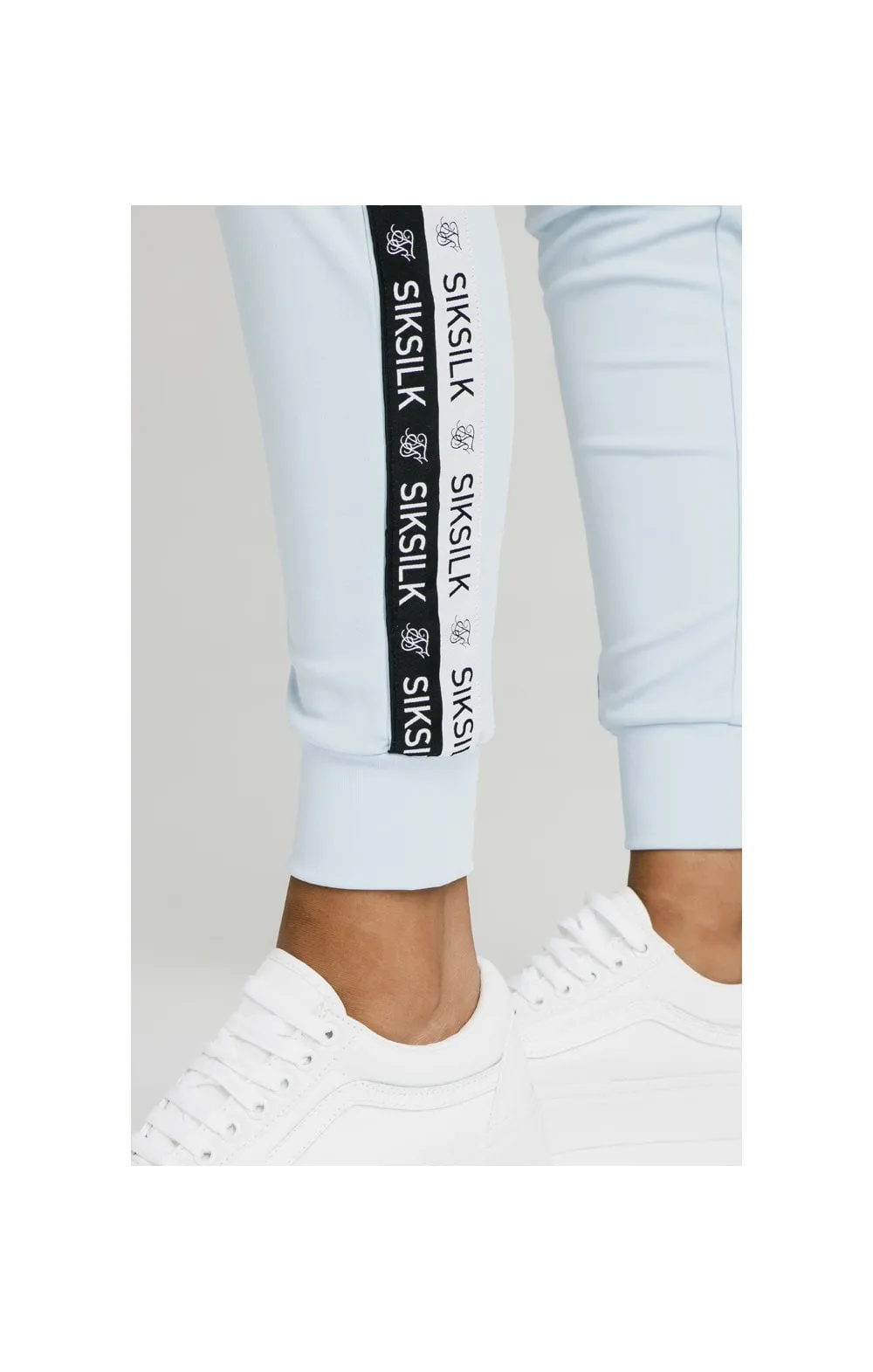 SikSilk Sky Tape Track Pants - Light Blue sold by Siksilk product image thumbnail 3