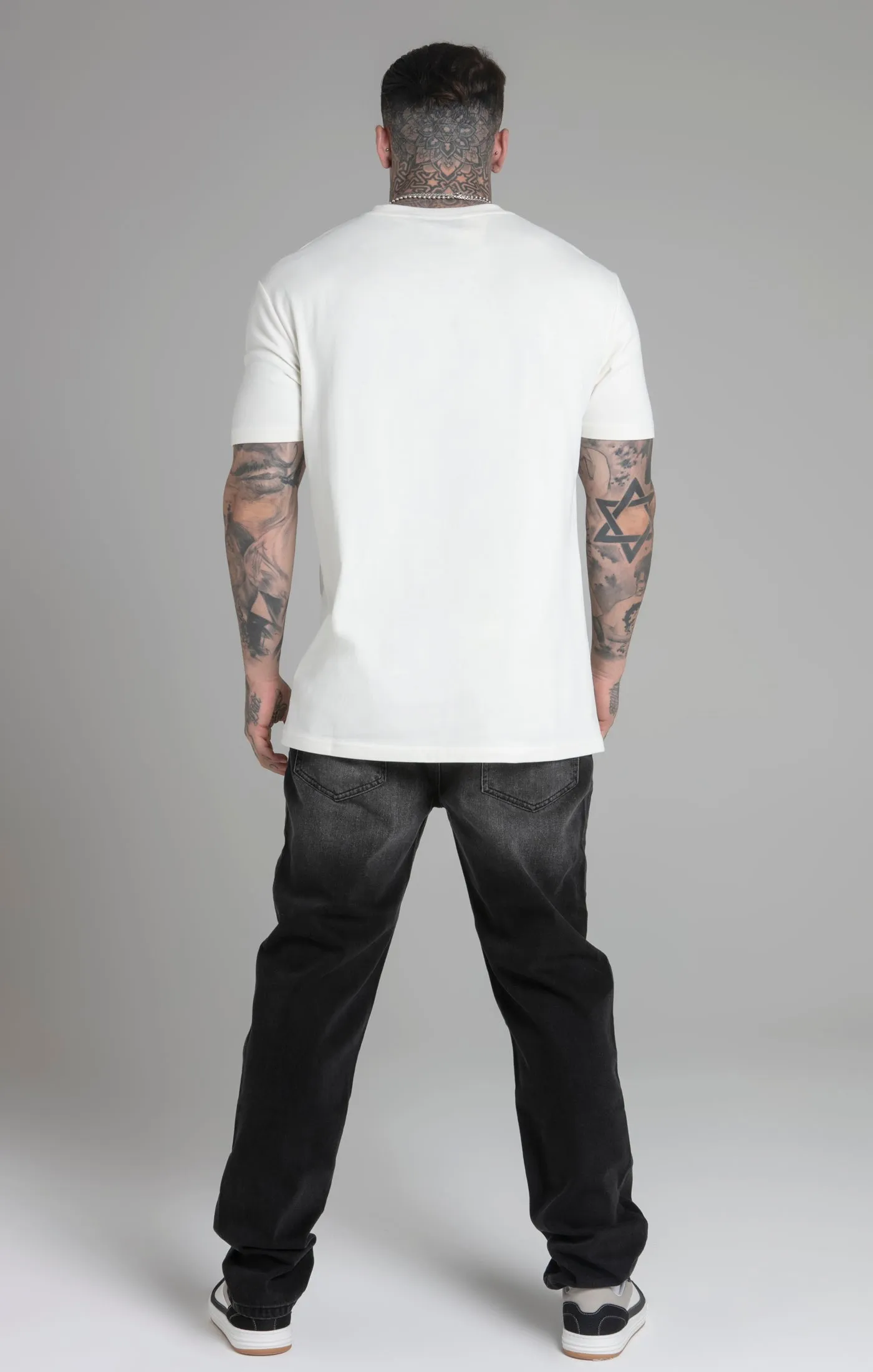 Ecru Relaxed Fit T-Shirt sold by Siksilk product image thumbnail 5
