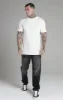 Ecru Relaxed Fit T-Shirt sold by Siksilk