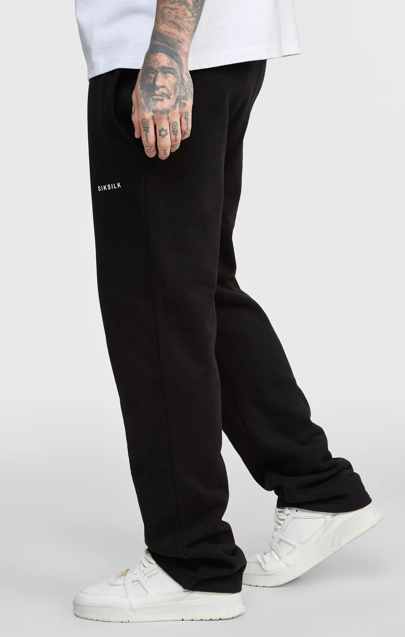 Black Open Cuff Jogger Pant sold by Siksilk product image thumbnail 2