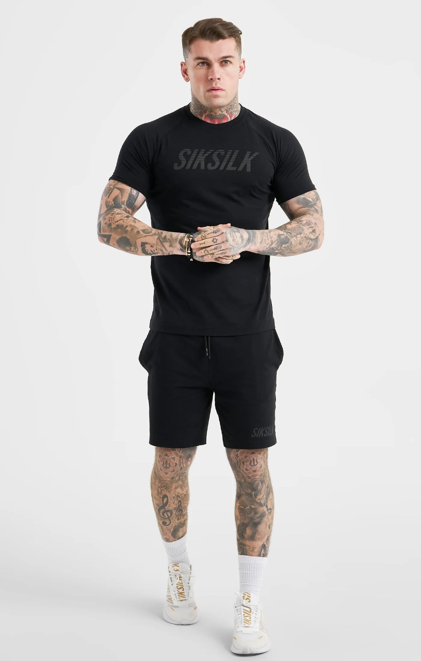 Black Sports Short Sleeve T-Shirt sold by Siksilk product image thumbnail 3