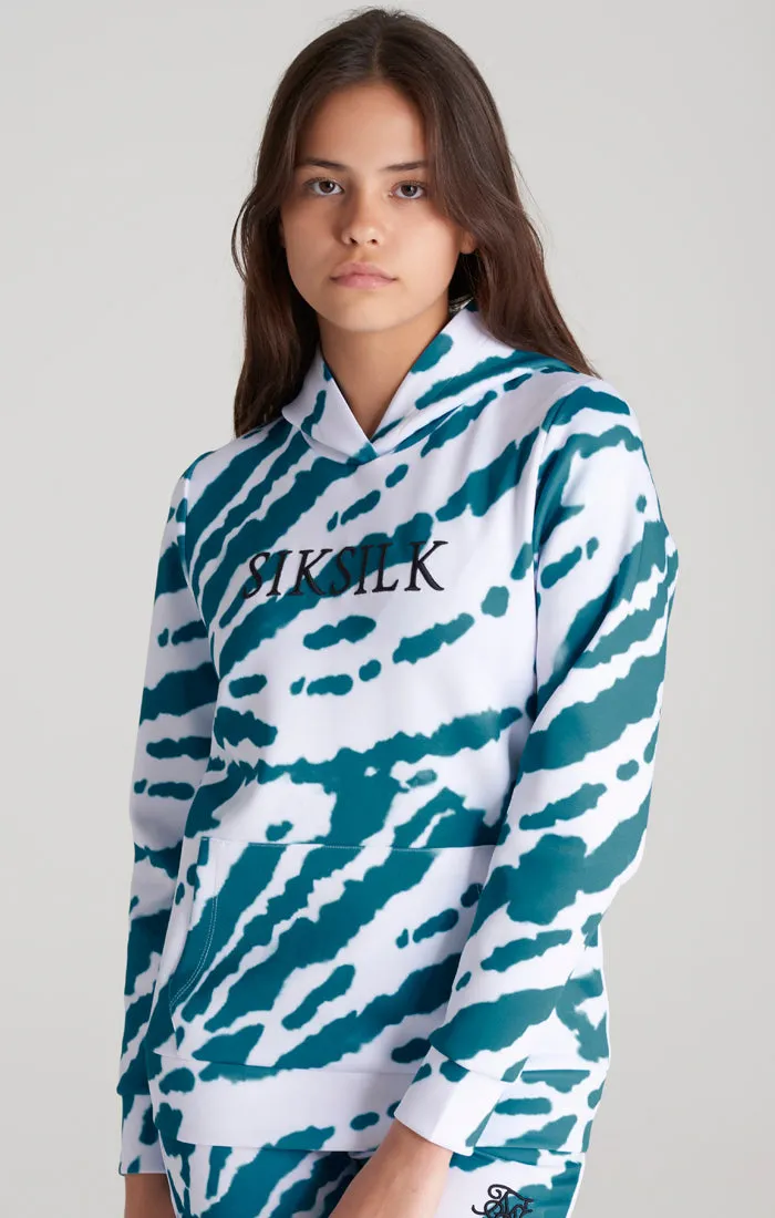 Girls White Tie Dye Hoodie sold by Siksilk product image thumbnail 2