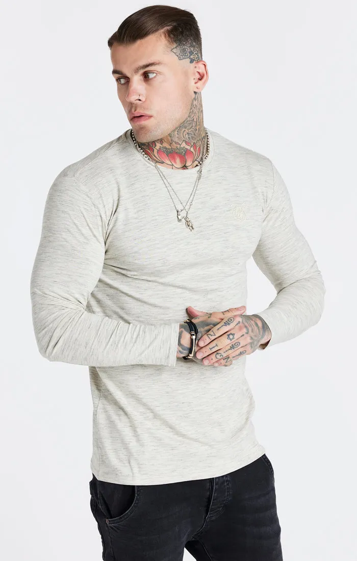 Snow Marl Muscle Fit T-Shirt sold by Siksilk product image thumbnail 4
