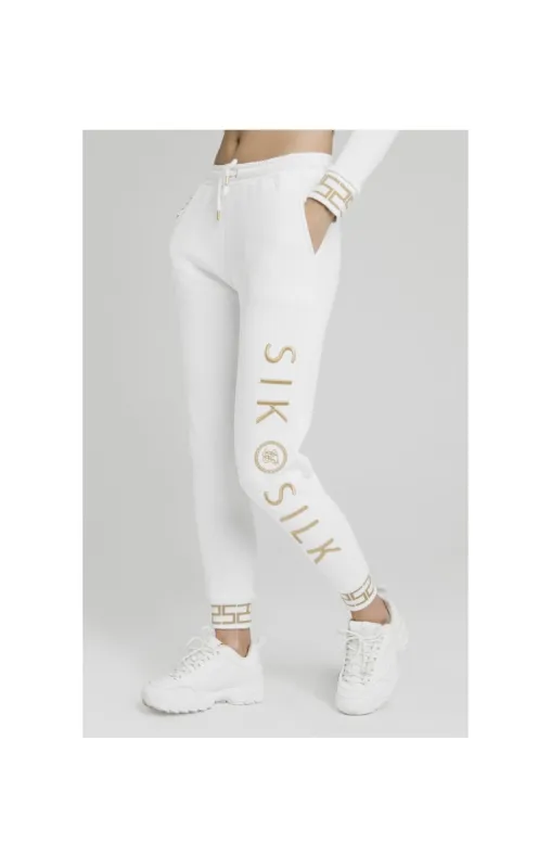 SikSilk Luxury Joggers - White sold by Siksilk