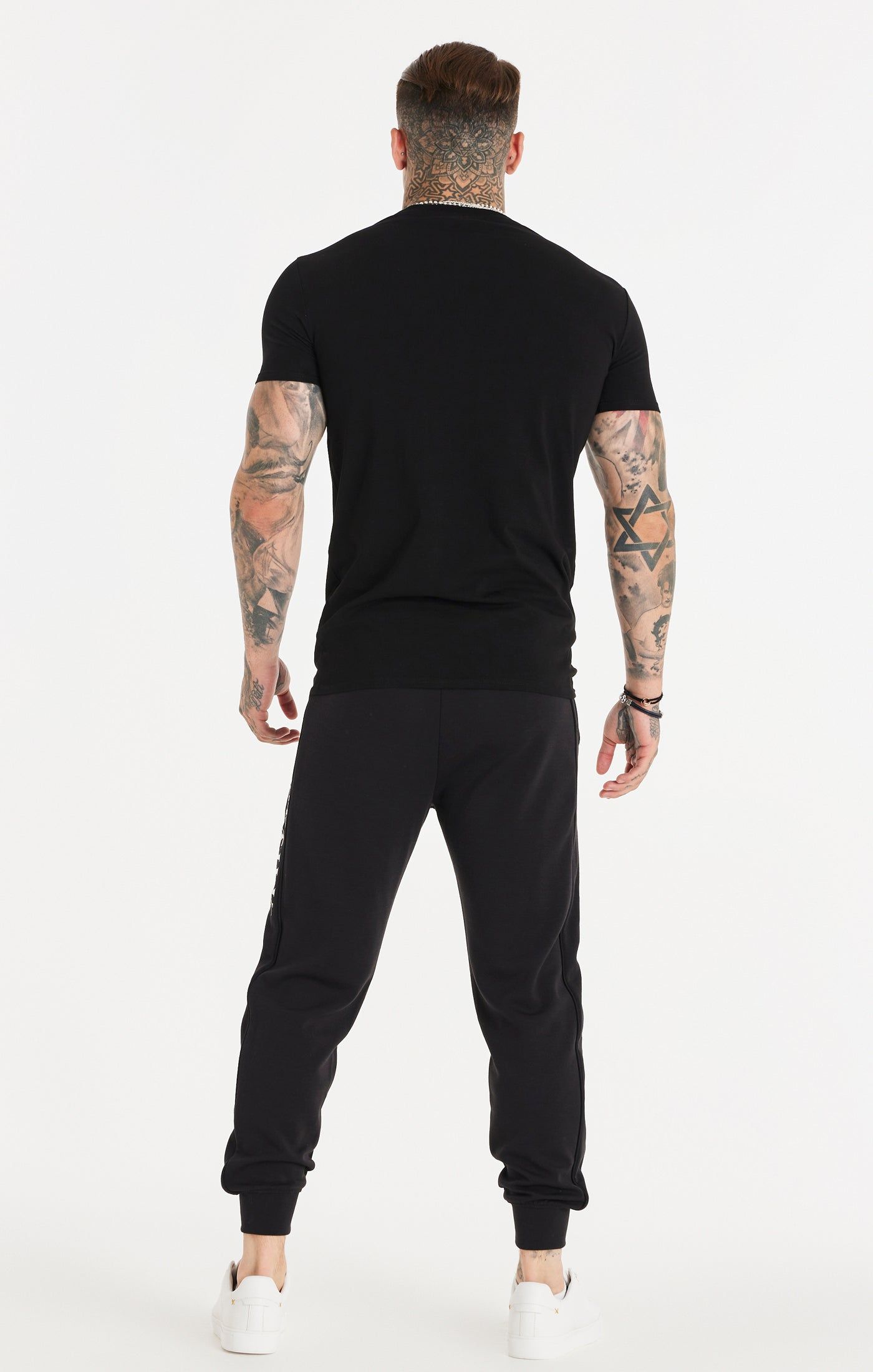 SikSilk Oversized Dual Script Logo Tee - Black sold by Siksilk product image thumbnail 5