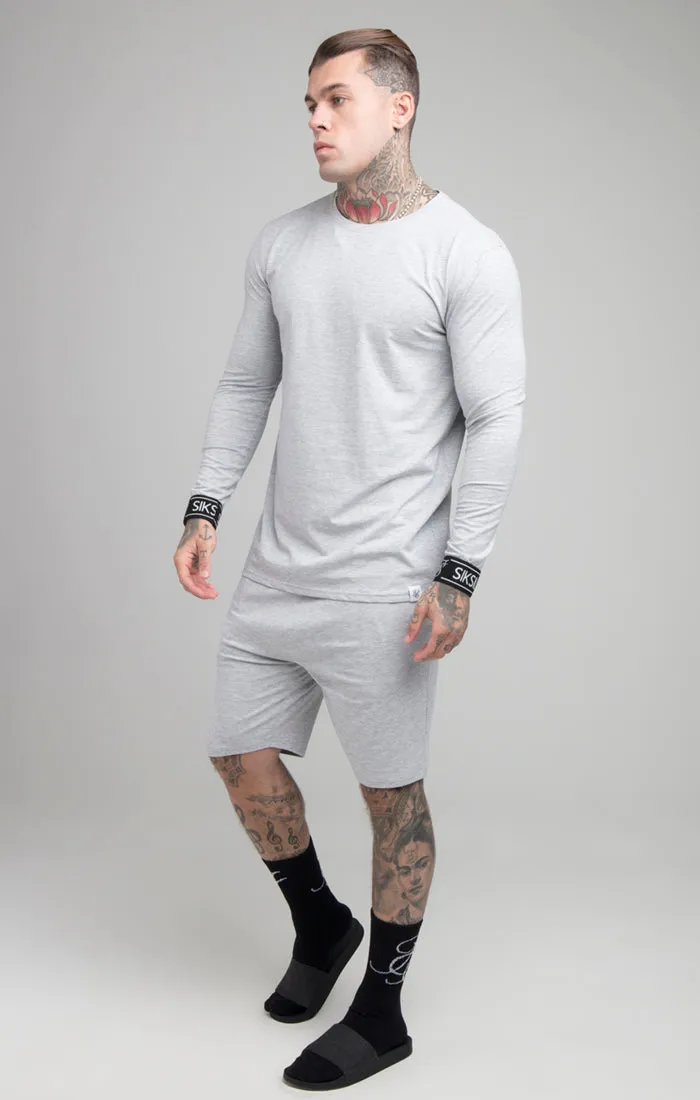 Grey Marl Long Sleeve T-Shirt sold by Siksilk product image thumbnail 2