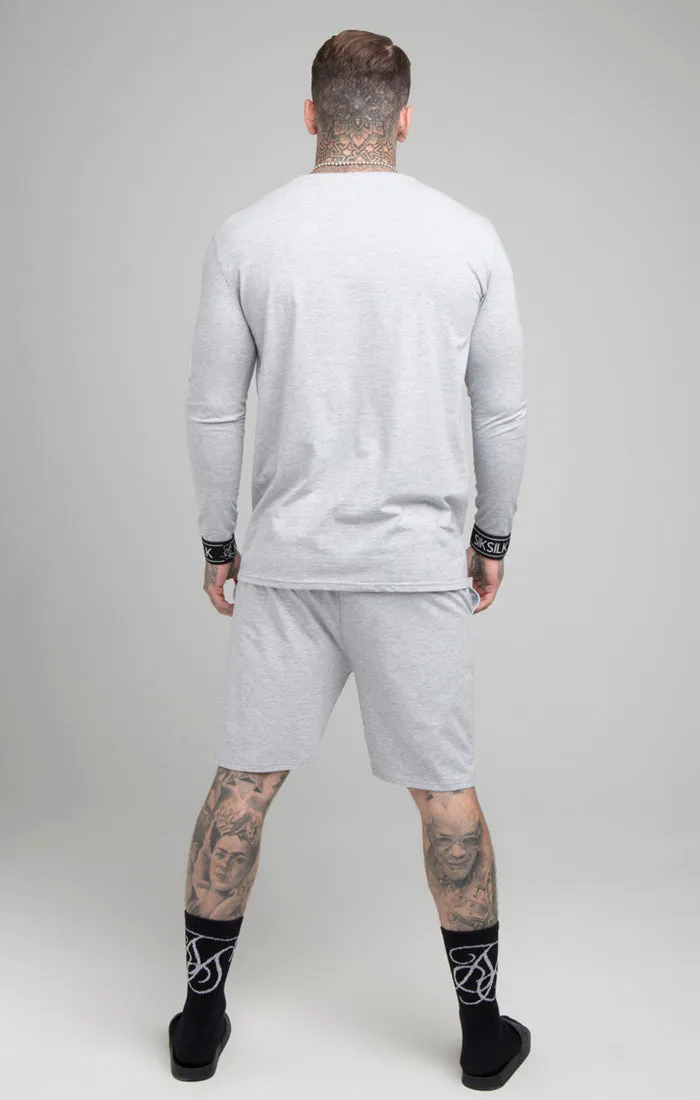 Grey Marl Long Sleeve T-Shirt sold by Siksilk product image thumbnail 3