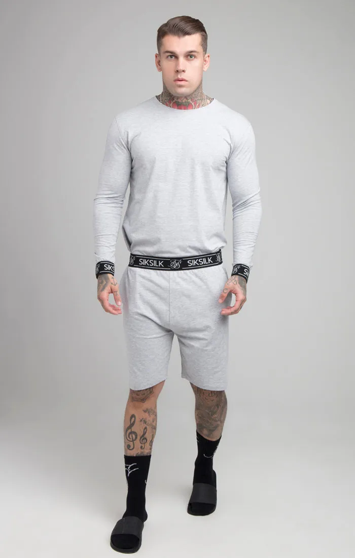 Grey Marl Long Sleeve T-Shirt sold by Siksilk product image thumbnail 4