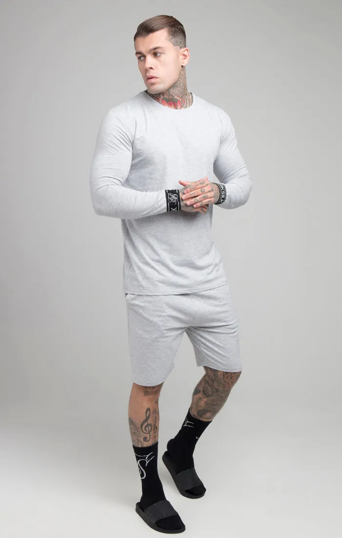 Grey Marl Long Sleeve T-Shirt sold by Siksilk product image thumbnail 5