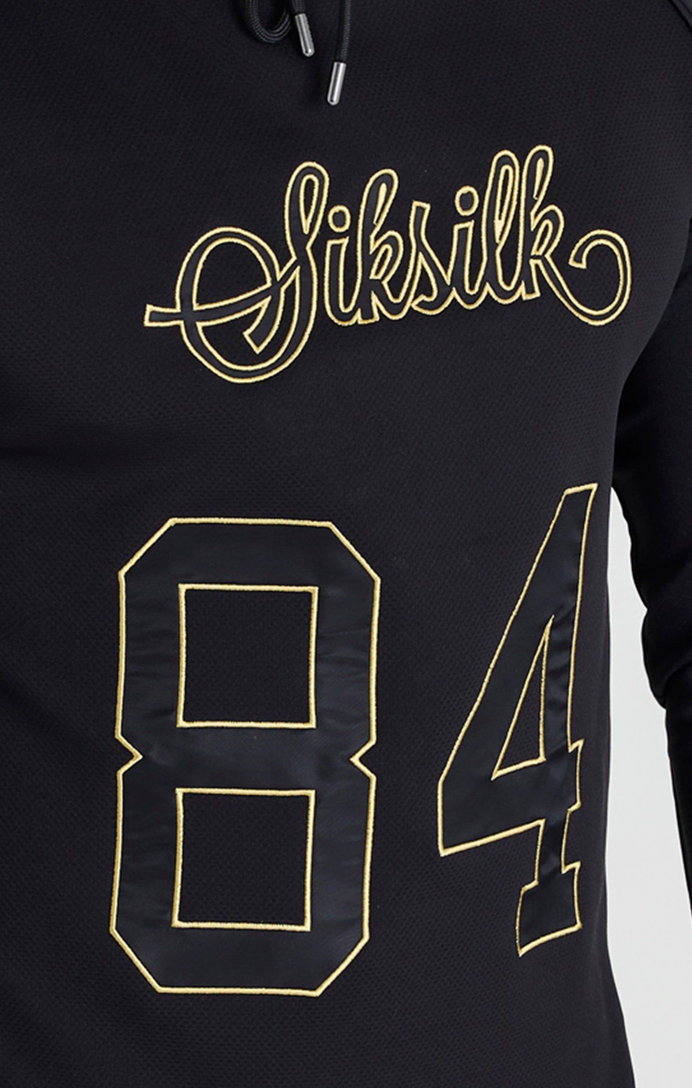 Black Overhead Retro Sports Hoodie sold by Siksilk product image thumbnail 2