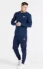 Navy Essential Long Sleeve Muscle Fit T-Shirt sold by Siksilk