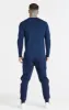Navy Essential Long Sleeve Muscle Fit T-Shirt sold by Siksilk