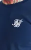 Navy Essential Long Sleeve Muscle Fit T-Shirt sold by Siksilk