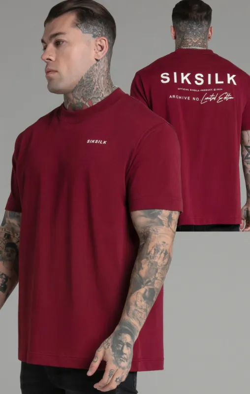 Burgundy Limited Edition T-Shirt sold by Siksilk