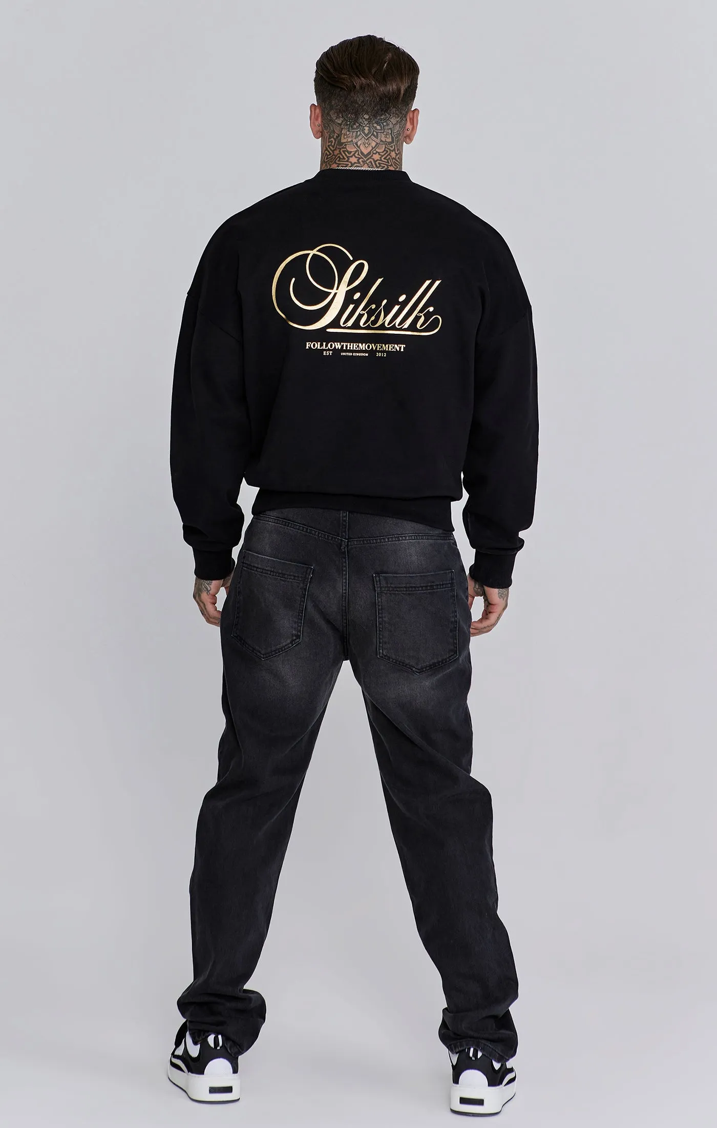 Black Graphic Sweater sold by Siksilk product image thumbnail 5