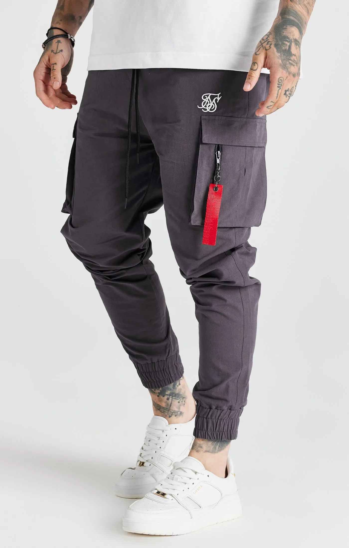 Grey Flight Cargo Pant sold by Siksilk