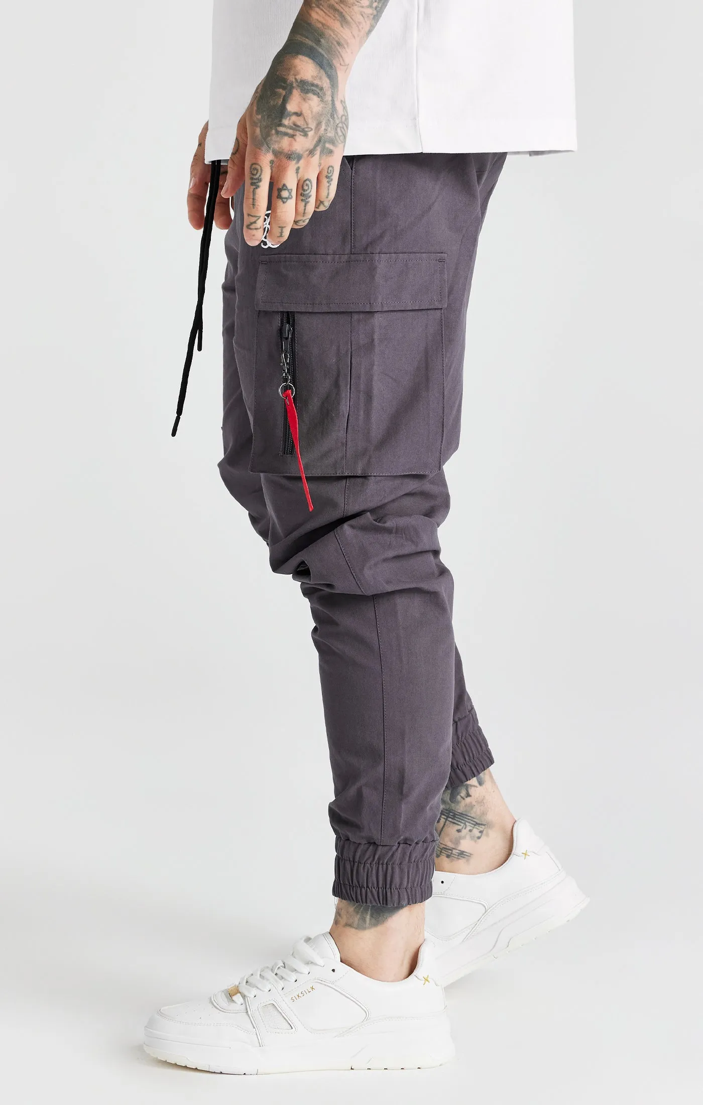 Grey Flight Cargo Pant sold by Siksilk product image thumbnail 2