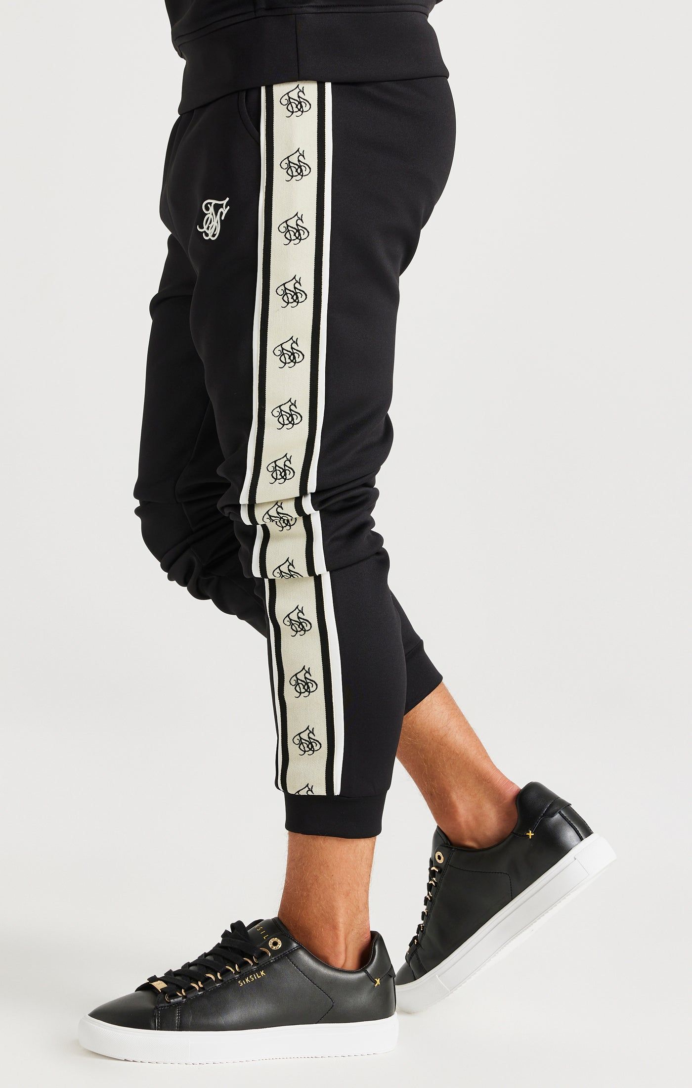 SikSilk Cali Tape Joggers - Black sold by Siksilk product image thumbnail 2