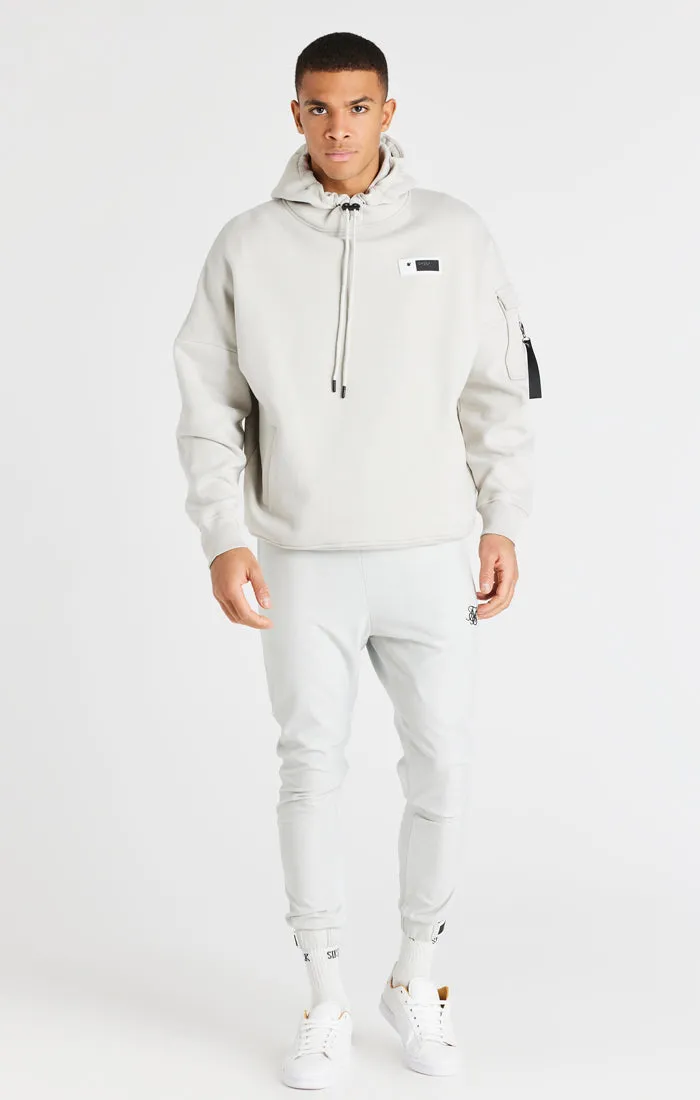 Grey Toggle Cord Oversized Hoodie sold by Siksilk product image thumbnail 5