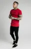 SikSilk Straight Hem Gym Tee – Red,Gold & Black sold by Siksilk