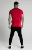 SikSilk Straight Hem Gym Tee – Red,Gold & Black sold by Siksilk