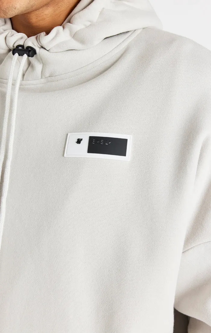 Grey Toggle Cord Oversized Hoodie sold by Siksilk product image thumbnail 4