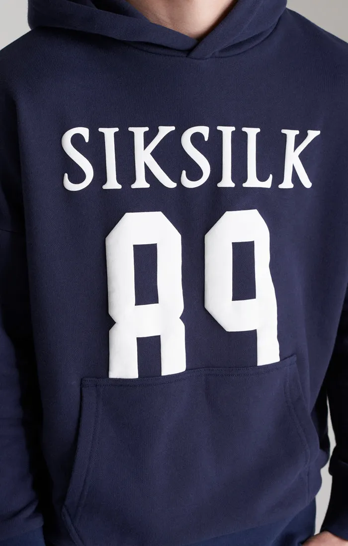 Boys Navy Relaxed Fit Hoodie sold by Siksilk product image thumbnail 5