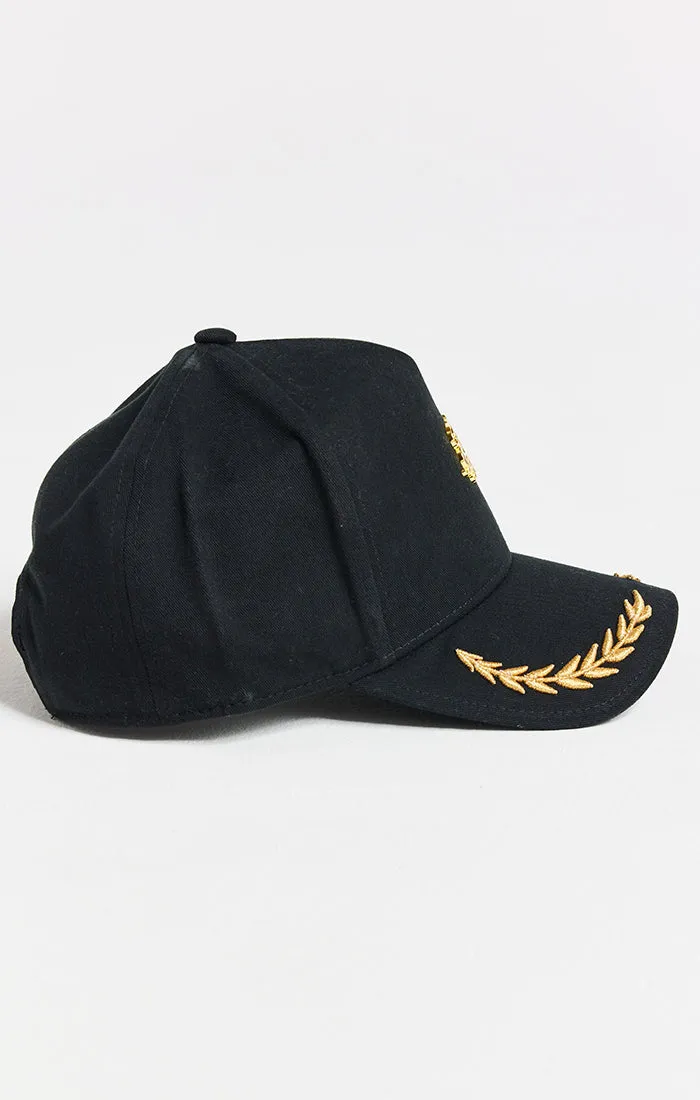 Black Washed Cotton Trucker Cap sold by Siksilk product image thumbnail 4