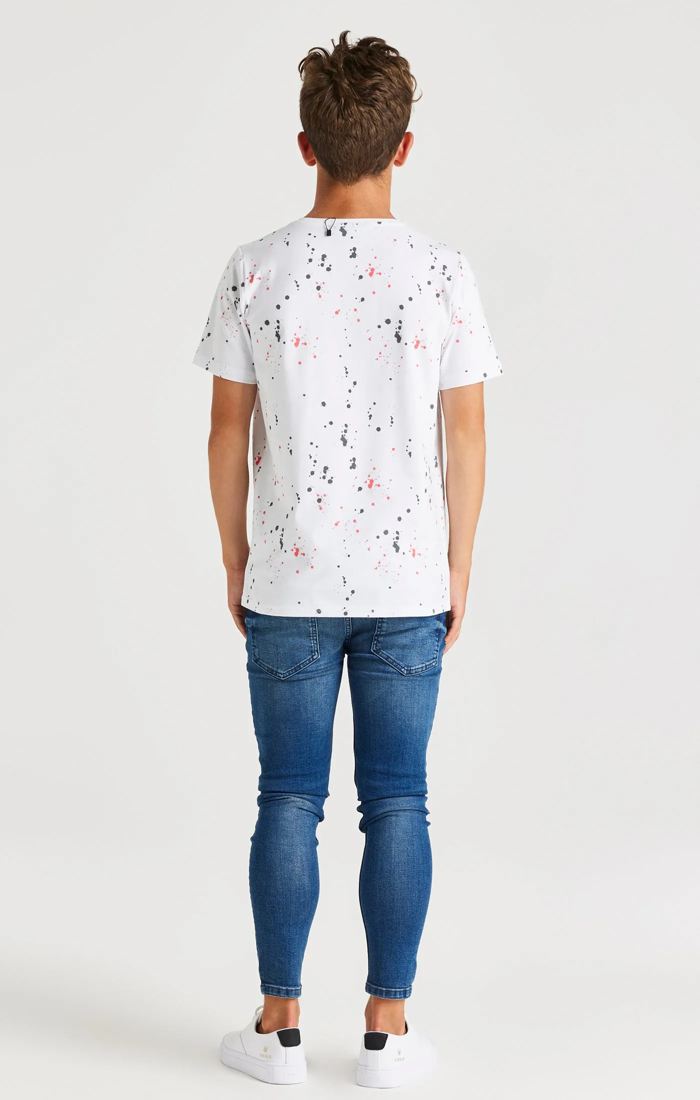 SikSilk Paint Splat Tee - White sold by Siksilk product image thumbnail 5