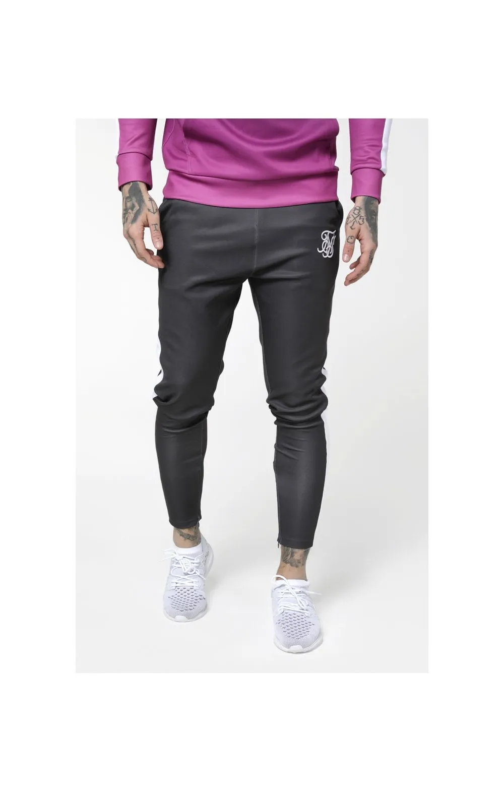 SikSilk Vapour Track Pants - Grey & White sold by Siksilk product image thumbnail 4
