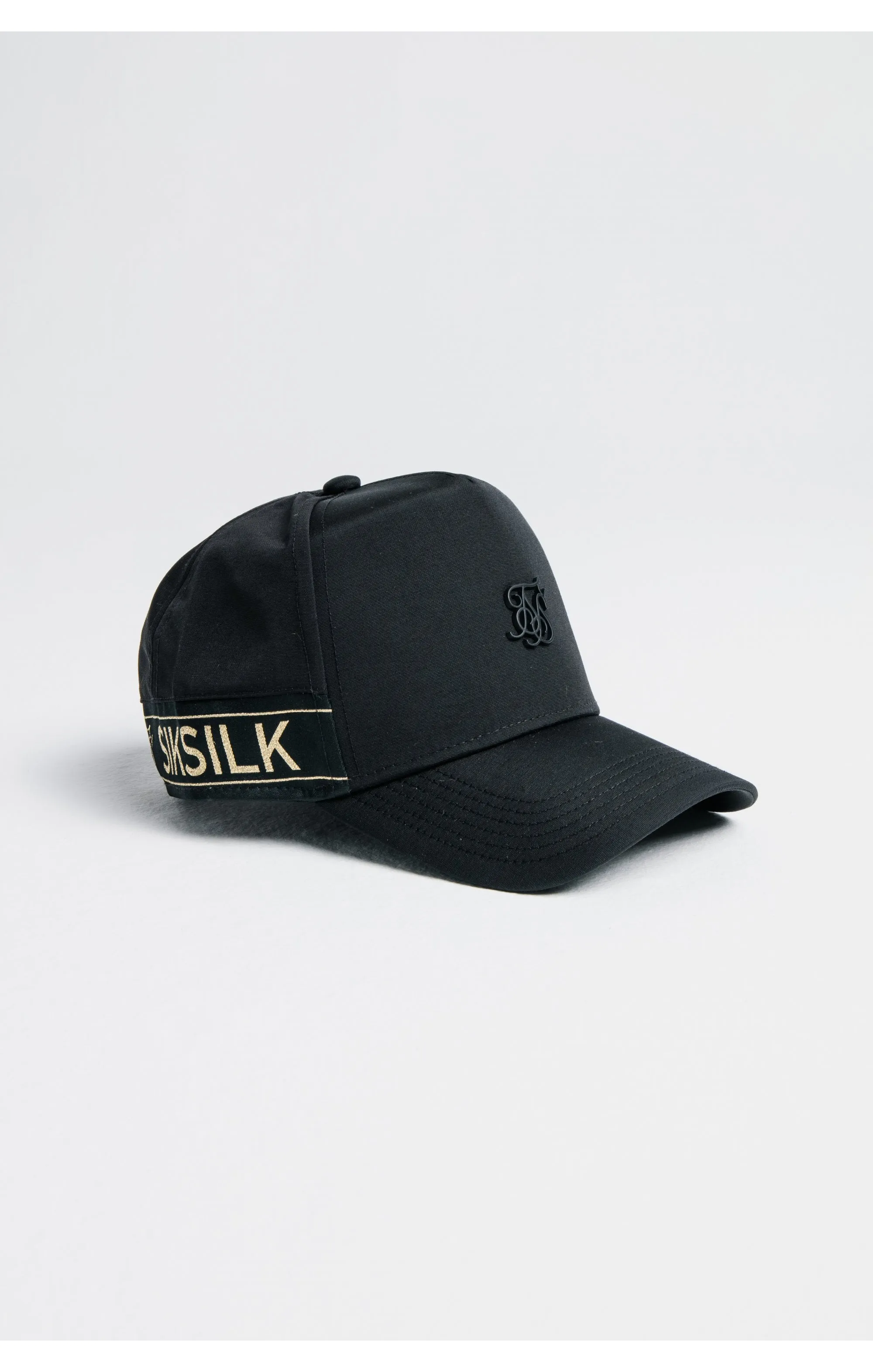 SikSilk Nylon Tape trucker - Black & Gold sold by Siksilk