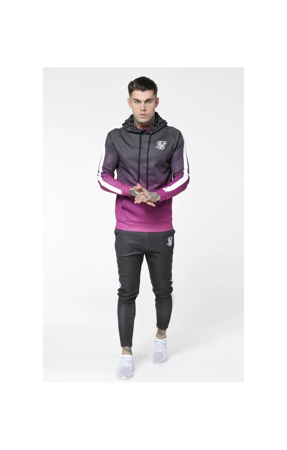 SikSilk Vapour Track Pants - Grey & White sold by Siksilk product image thumbnail 5