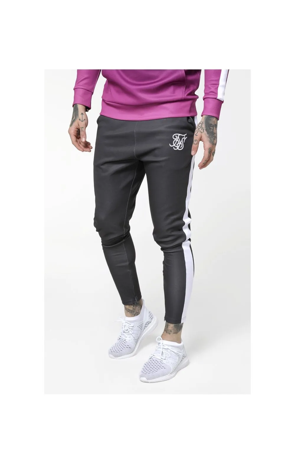 SikSilk Vapour Track Pants - Grey & White sold by Siksilk product image thumbnail 2