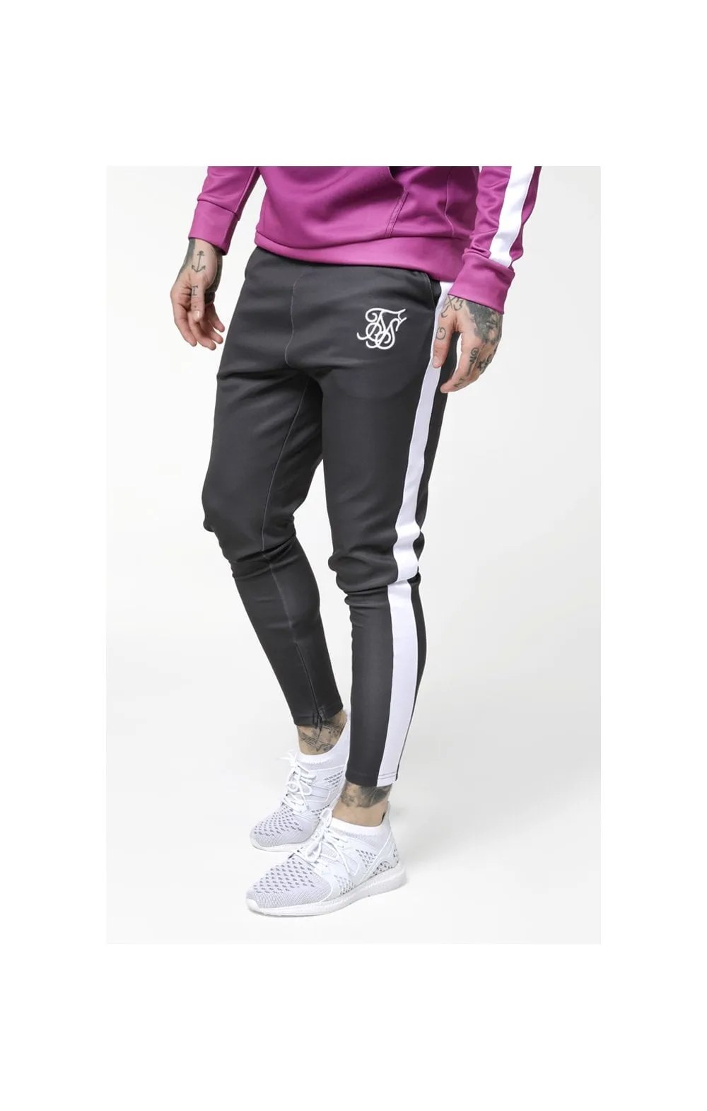 SikSilk Vapour Track Pants - Grey & White sold by Siksilk product image thumbnail 3