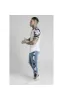 SikSilk Drop Crotch Side Panel Jeans - Midstone sold by Siksilk