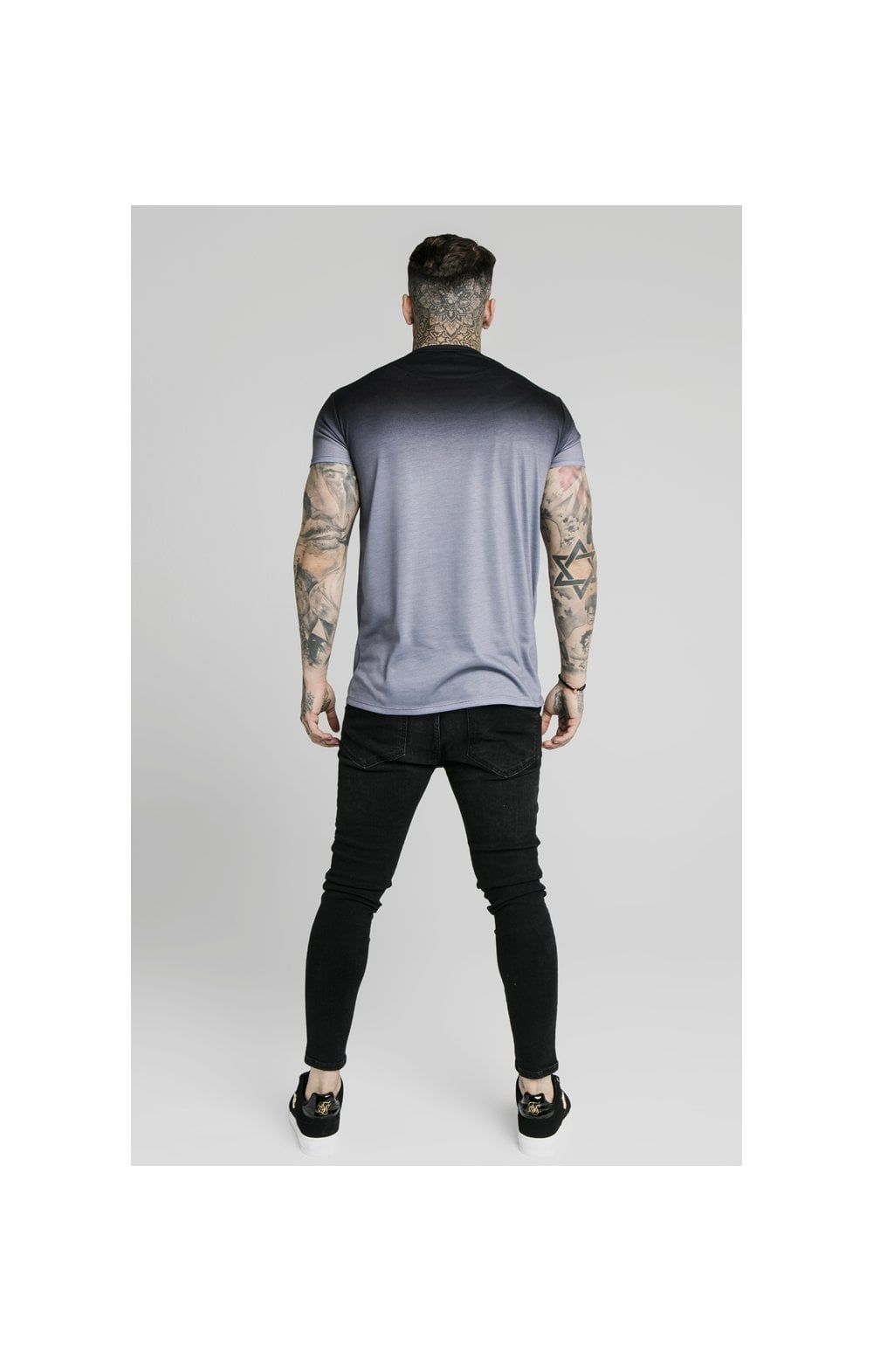 SikSilk High Fade Tee – Black & Grey sold by Siksilk product image thumbnail 5