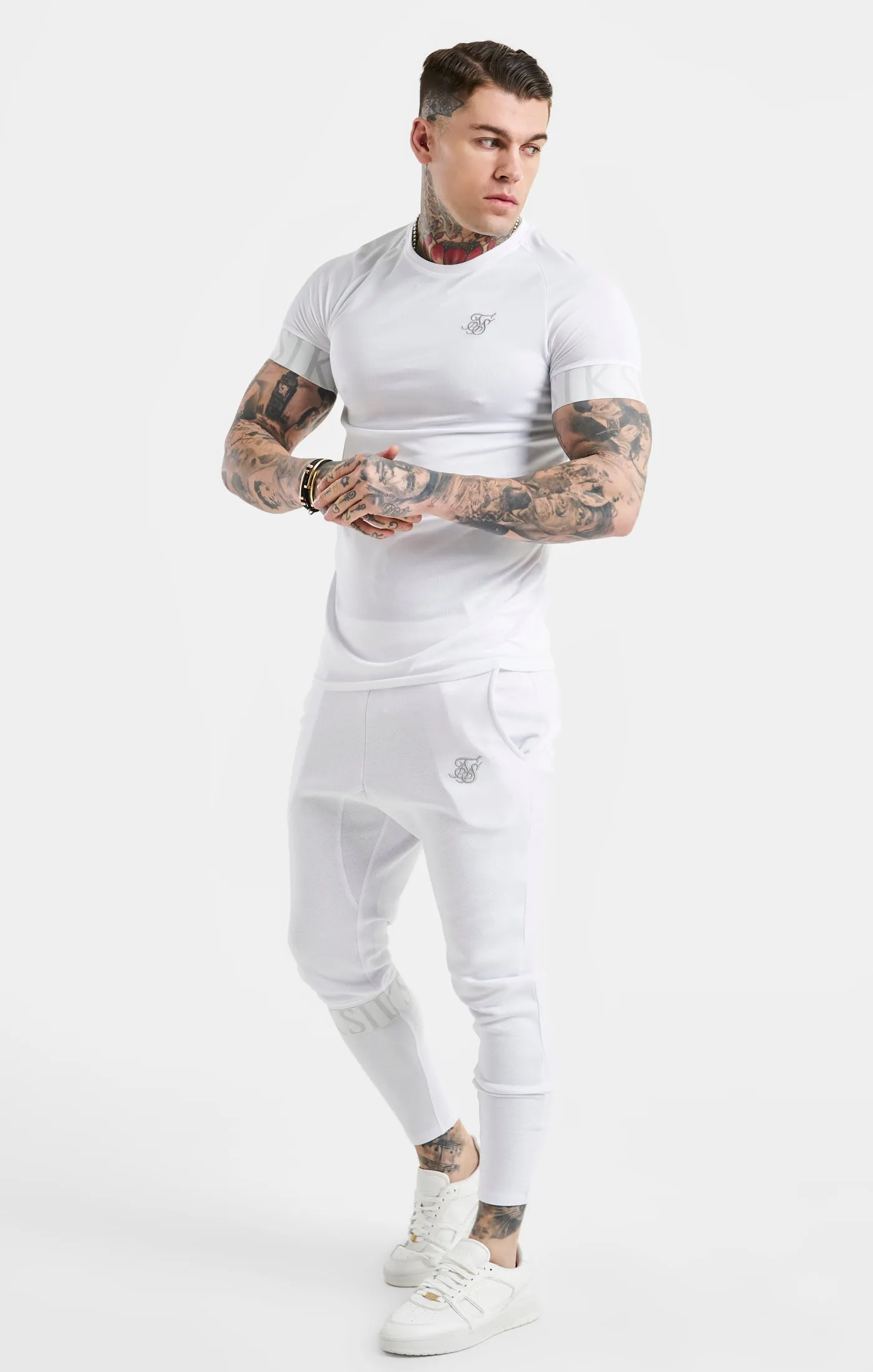 SikSilk Dynamic Tech T-Shirt - White sold by Siksilk product image thumbnail 4