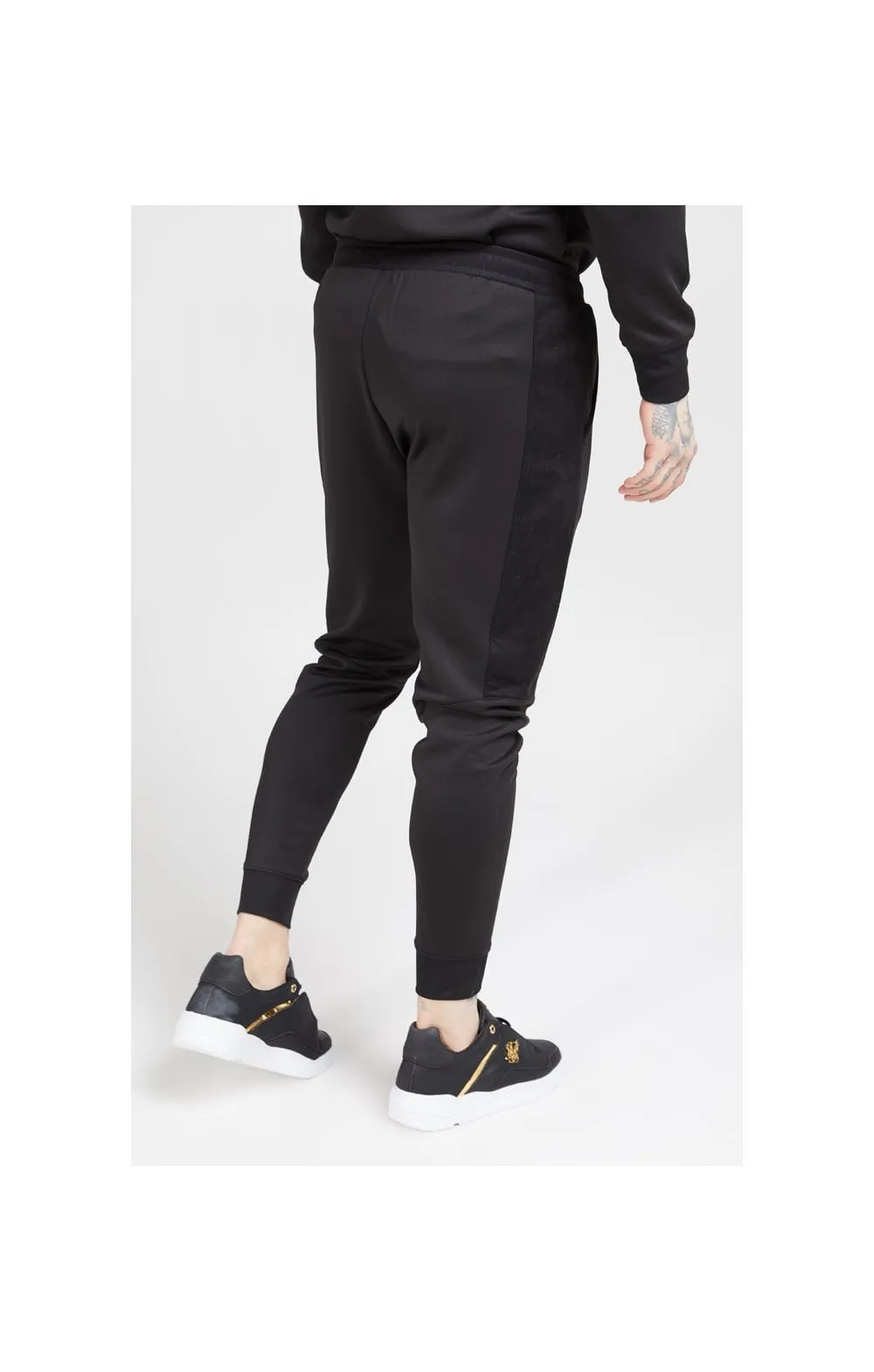 SikSilk Fitted Panel Cuff Pants – Black & Gold sold by Siksilk product image thumbnail 4
