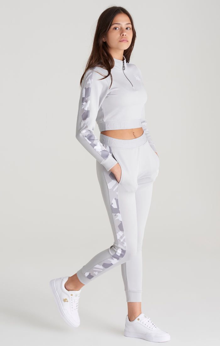 Girls Grey Camo Panelled Track Top sold by Siksilk product image thumbnail 8