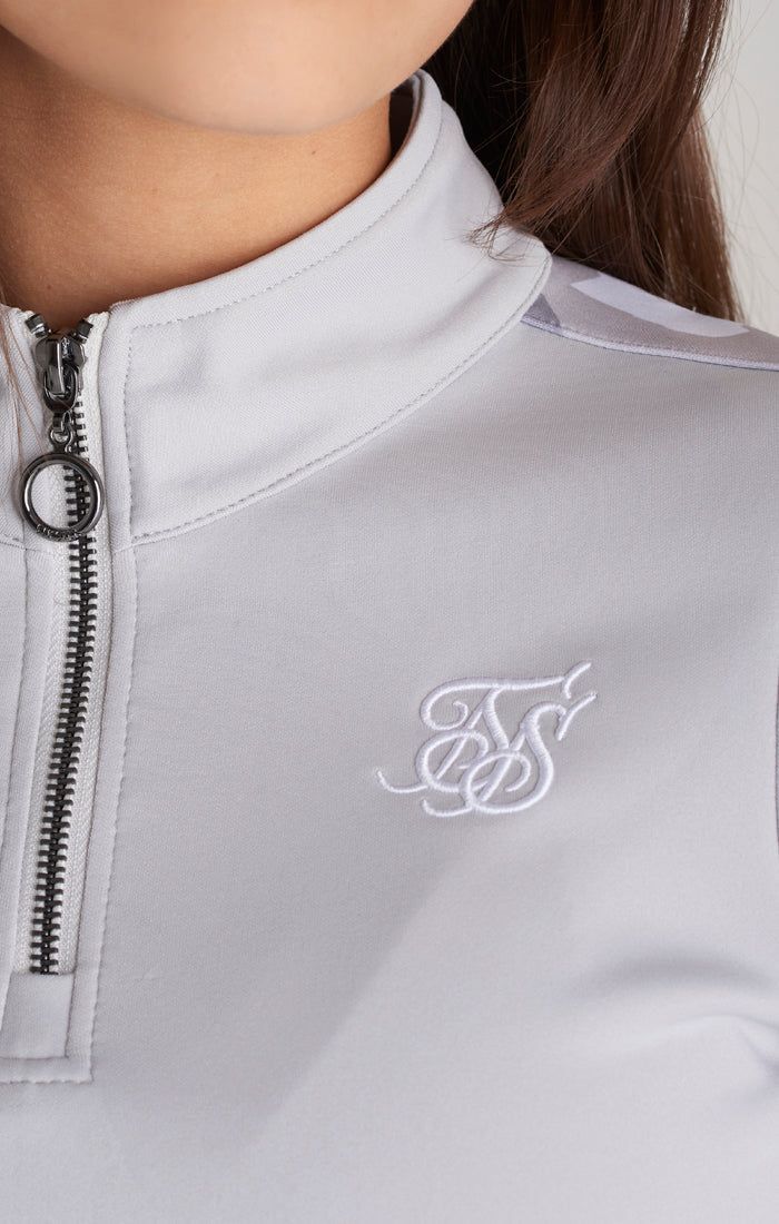 Girls Grey Camo Panelled Track Top sold by Siksilk product image thumbnail 3