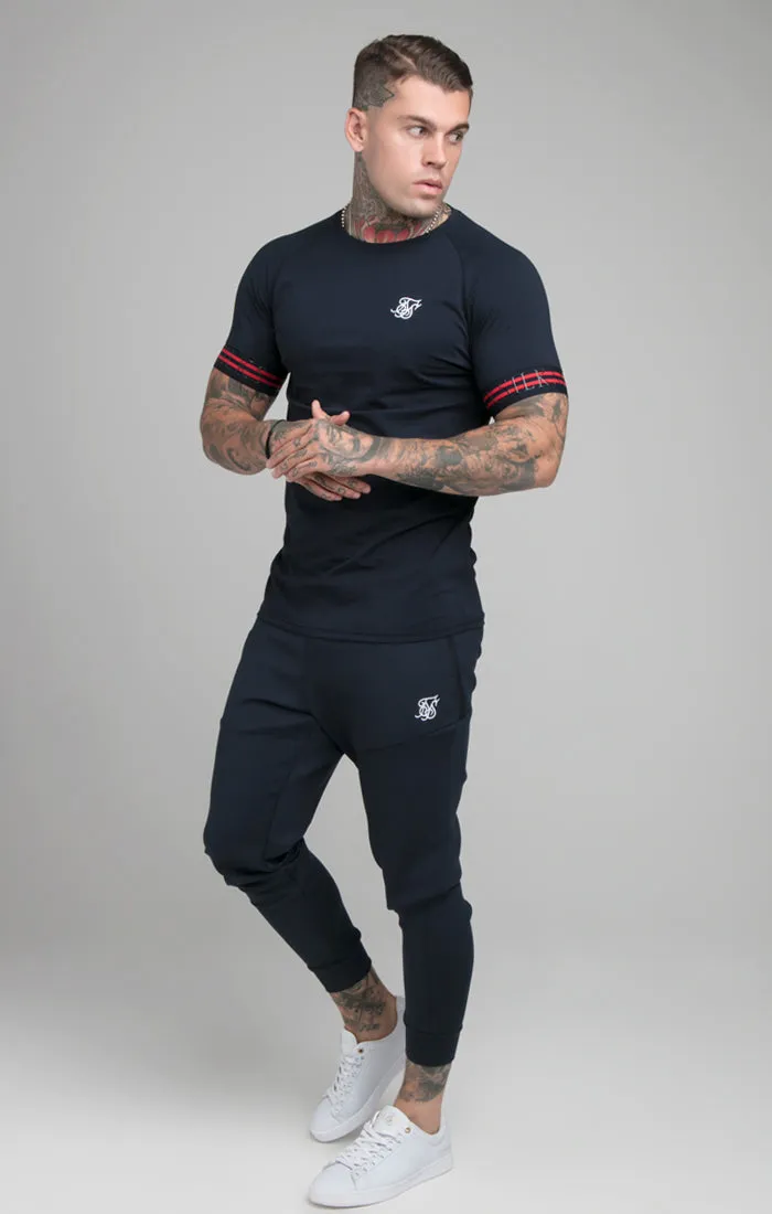 Navy Elastic Cuff T-Shirt sold by Siksilk product image thumbnail 3