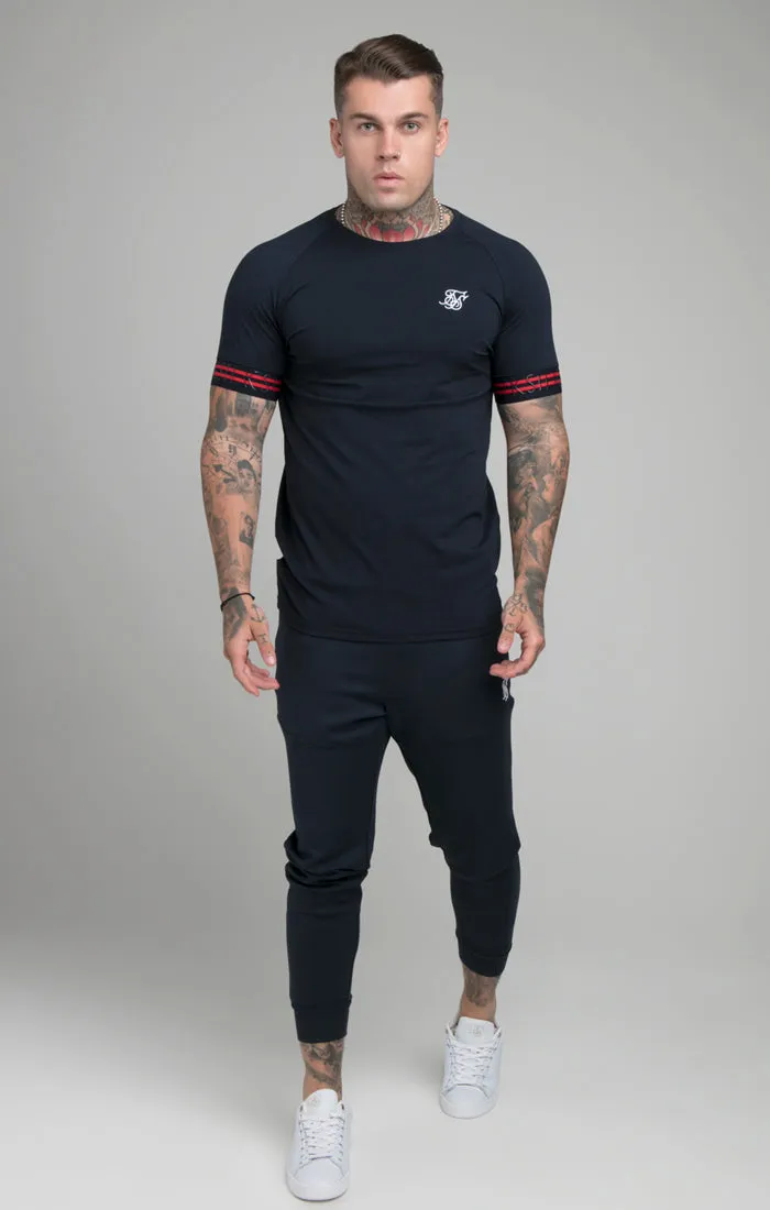 Navy Elastic Cuff T-Shirt sold by Siksilk product image thumbnail 5