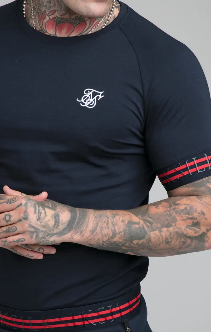 Navy Elastic Cuff T-Shirt sold by Siksilk product image thumbnail 2