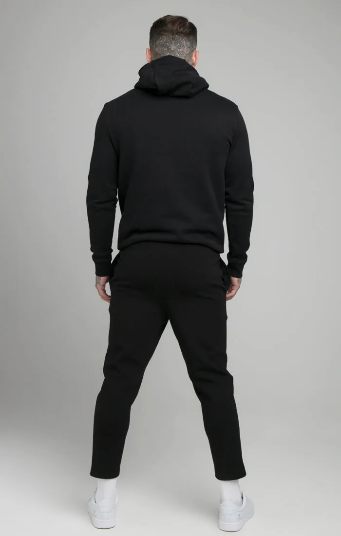 Black Debossed Print Overhead Hoodie sold by Siksilk product image thumbnail 3