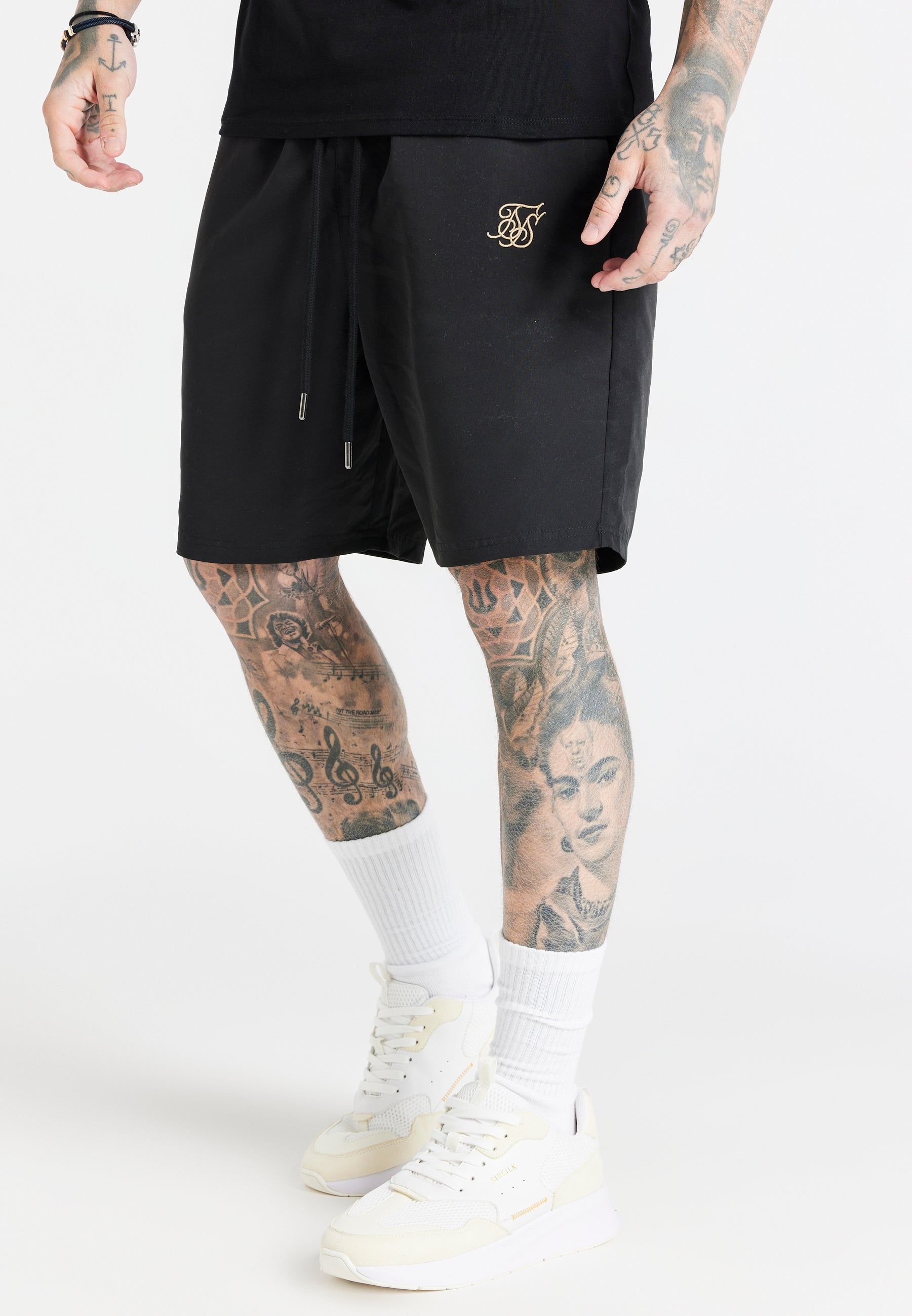 Black Long Swim Short sold by Siksilk product image thumbnail 3