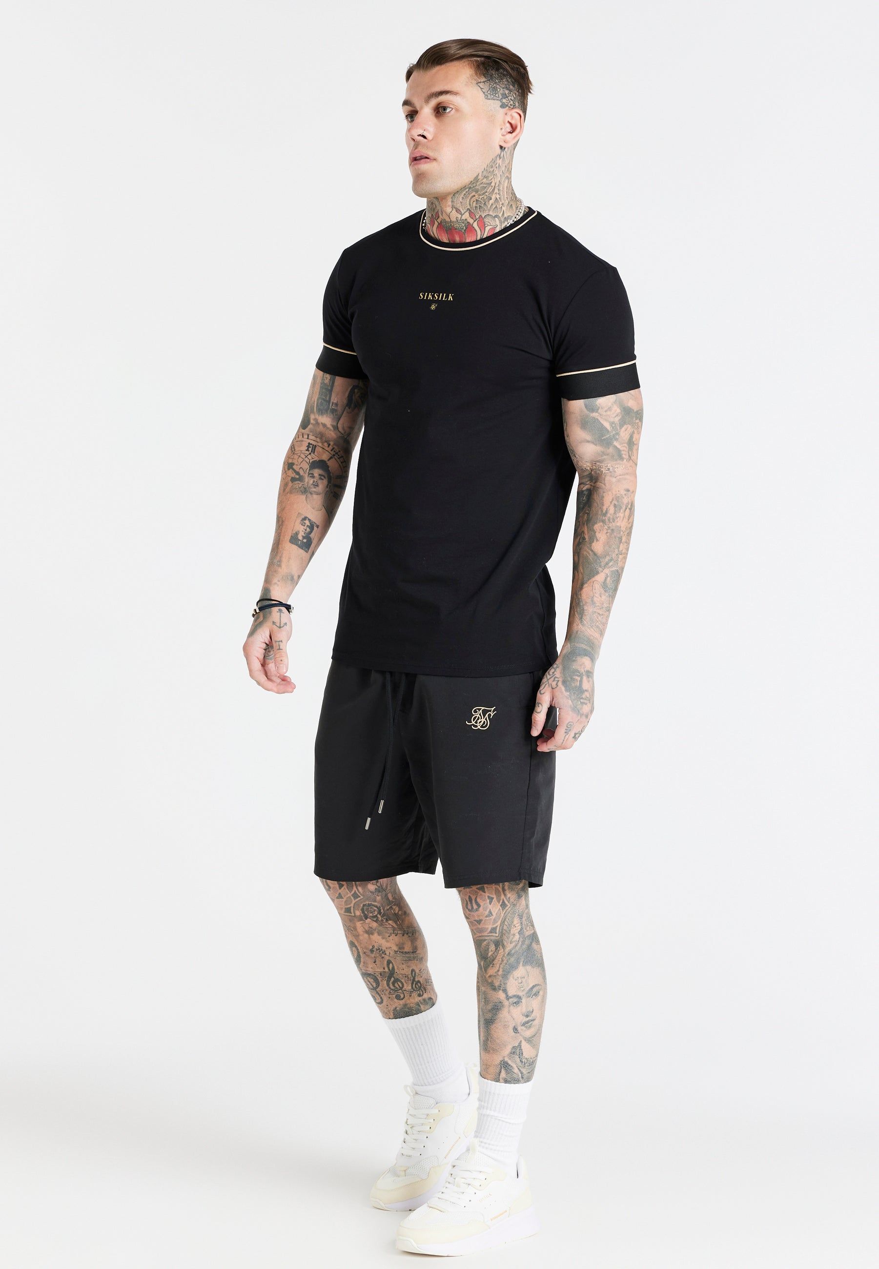 Black Long Swim Short sold by Siksilk product image thumbnail 4